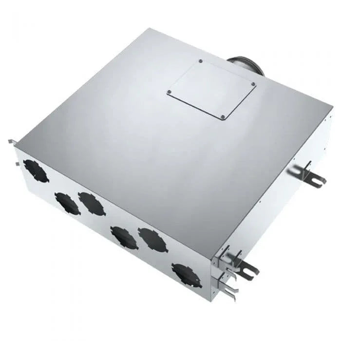 BlauFast 75mm Metal Radial Duct Manifold Box 125mm Connection 6 Port Insulated