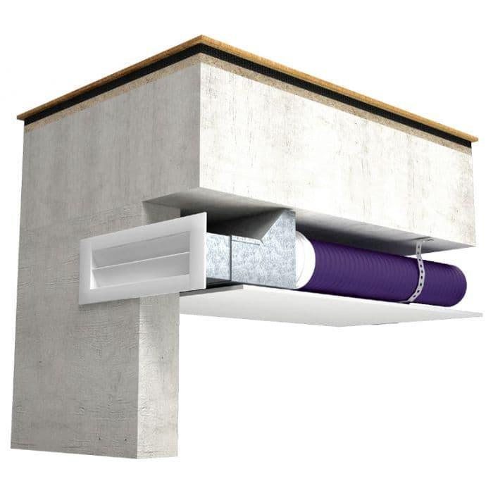 BlauFast Radial Wall Grille Plenum Metal