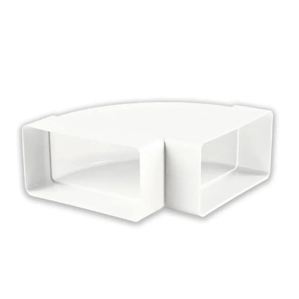 Rectangular Flat Duct 204 x 60 mm Horizontal 90 Degree Bend