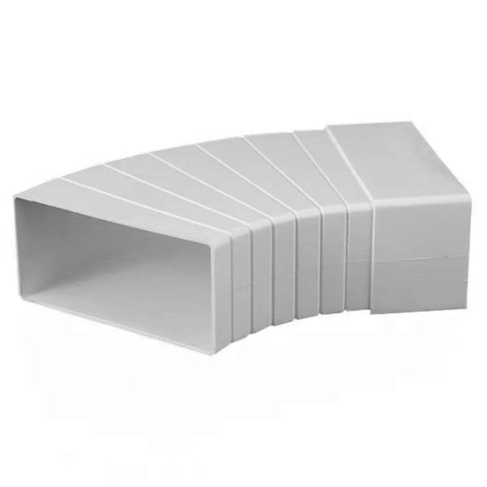 Rectangular Flat Duct 204 x 60 mm Horizontal Adjustable Bend