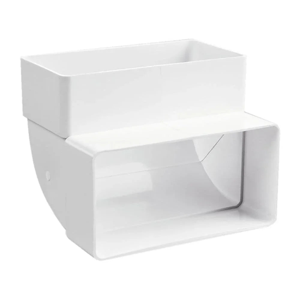 Rectangular Flat Duct 204 x 60 mm Vertical 90 Degree Bend
