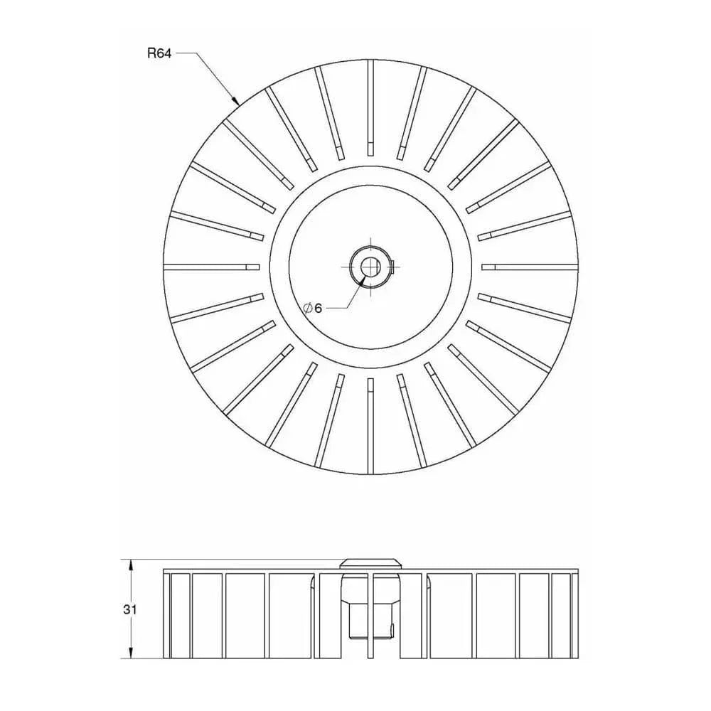Silavent SPR407 Mayfair Classic Spare Fan Impeller