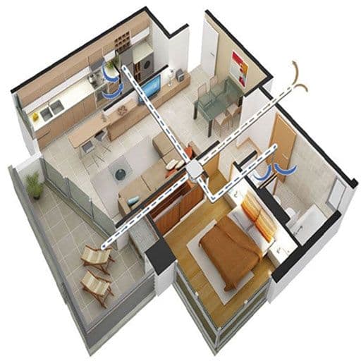 3D model of a residential home
