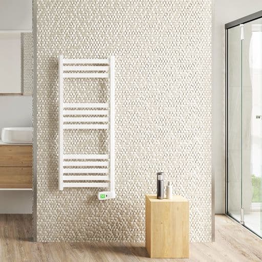 bathroom with an electric towel rail radiator
