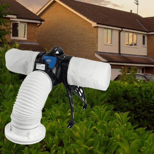 exterior of houses with an overlay of a Vent-Axia PureAir