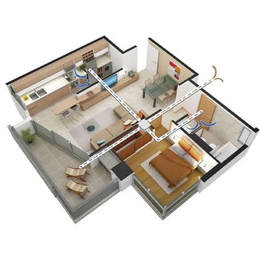 3D model of a residential home