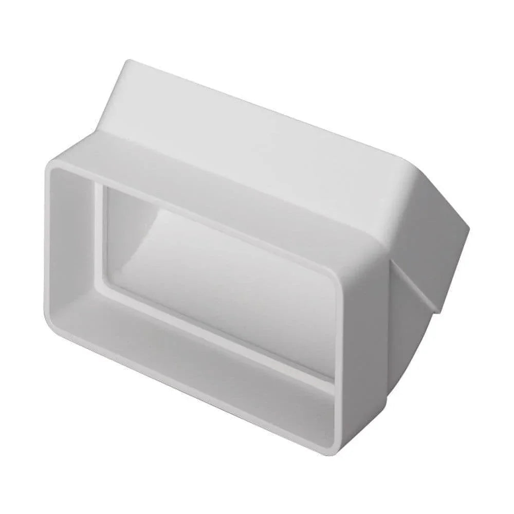 110mm x 54mm 45° Vertical Flat Duct Bend