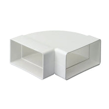 110mm x 54mm 90° Horizontal Flat Duct Bend