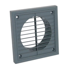 4 Inch 100mm Fixed Grille Grey