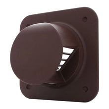 4 Inch 'No Resist' Back Draught Grille - Brown