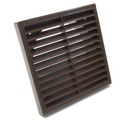 5 Inch 125mm Fixed Grille Brown