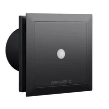 Airflow QT100MST Quiet Air Black Bathroom Fan with Motion Sensor and Timer - 90002188