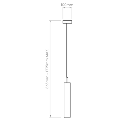 Astro 1060007 Kyoto LED Pendant Polished Chrome