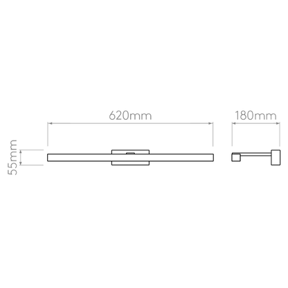 Astro 1174004 Kashima 620 LED Polished Chrome