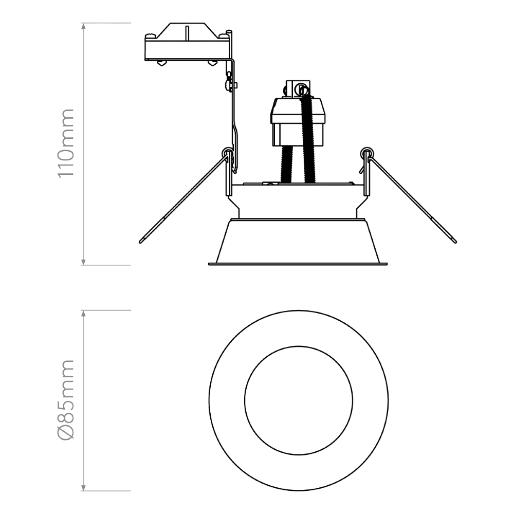 Astro 1249012 Minima Round Fixed IP65 Matt White