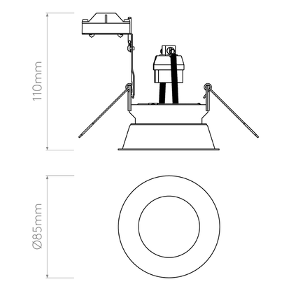 Astro 1249012 Minima Round Fixed IP65 Matt White