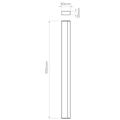 Astro 1322007 Sparta 900 LED Polished Chrome