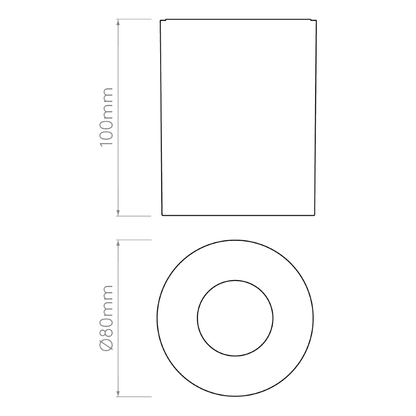 Astro 1326062 Kos Round 100 LED Textured Black