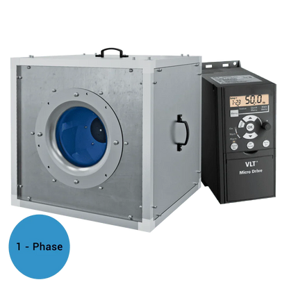 Blauberg ISO-VK T120 High Temperature Kitchen Extract Fan 2-Pole 1-Ph with Variable Speed Drive Kit