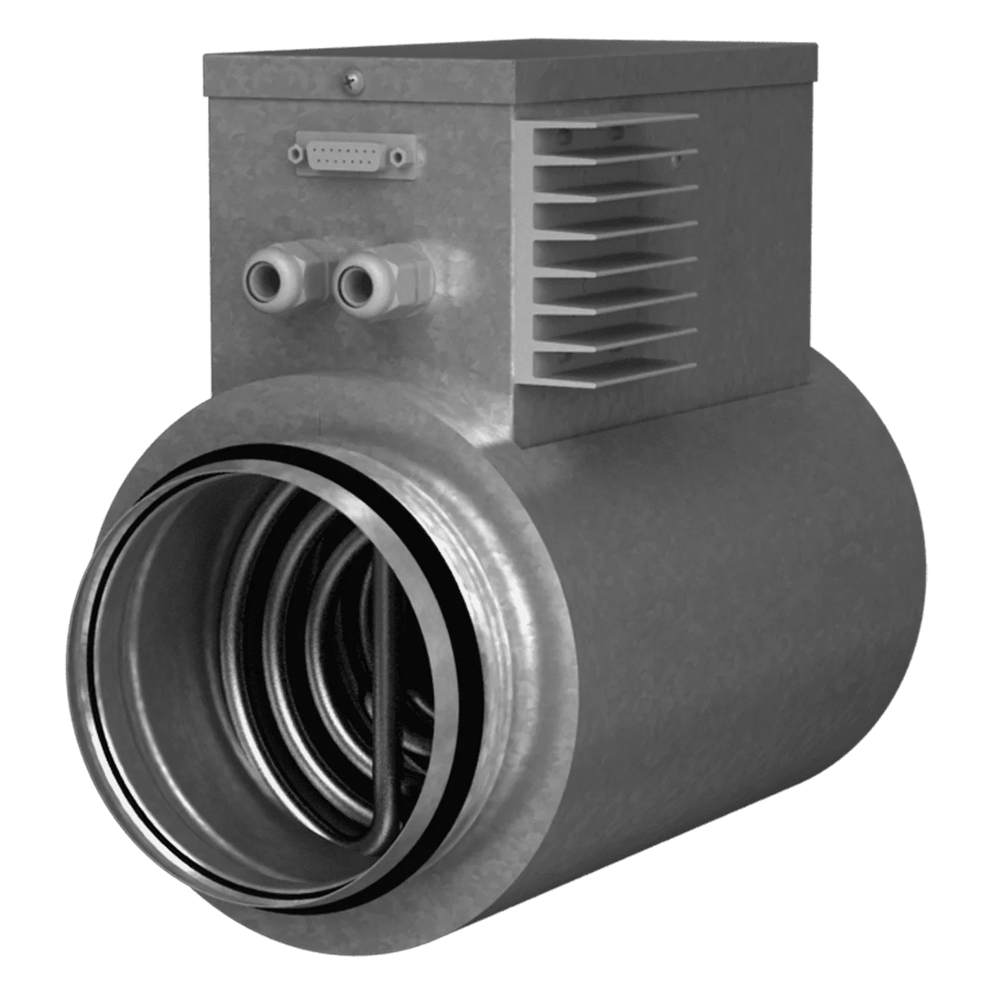 Blauberg S21 V.2  Plug-In Electric Post Heater Battery & Sensor  125mm dia  0.6 kw