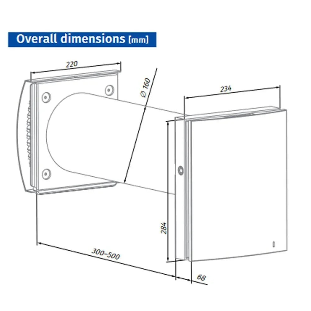 Blauberg Vento-Duo Bathroom Heat Recovery Unit with WiFi
