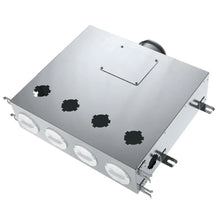 BlauFast 75mm Metal Radial Duct Manifold Box - 125mm Connection  - 6 Port - Insulated
