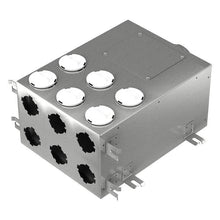 BlauFast 75mm Metal Radial Duct Manifold Box - 125mm Connection - 6 Port - Insulated