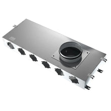 BlauFast 75mm Metal Radial Duct Manifold Box - 160mm Connection - 8 Port - Un-Insulated