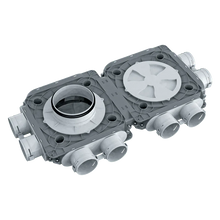 BlauFast 75mm Plastic Radial Duct Manifold Box 160mm Connection 8 Port