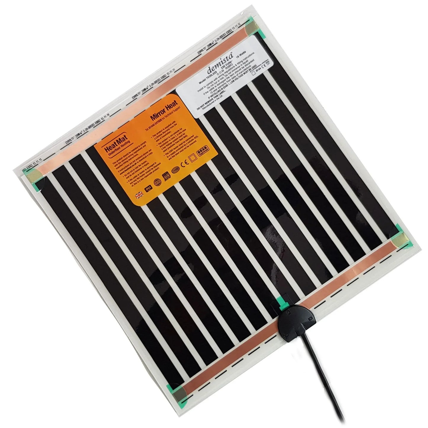Demista 7050L245 230v 234w Heated Mirror Demister Pad 500 x 2450mm