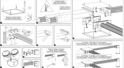 Domus RDM-MD220 9 Way 75mm Radial Manifold Flat Duct Side Entry