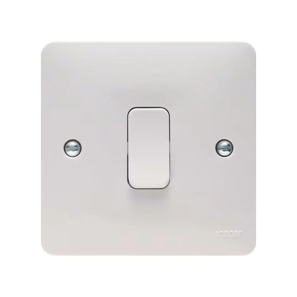 Hager Sollysta WMDP84 20amp Double Pole Switch