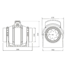 Manrose MF100T 4 Inch Inline Duct Fan with Timer