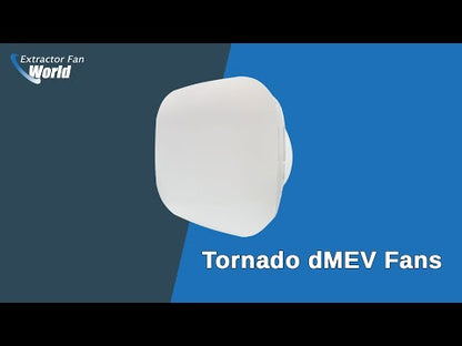 Tornado ST100DMEVHT Silent dMEV Continuous Running Extractor Fan Humidistat & Timer