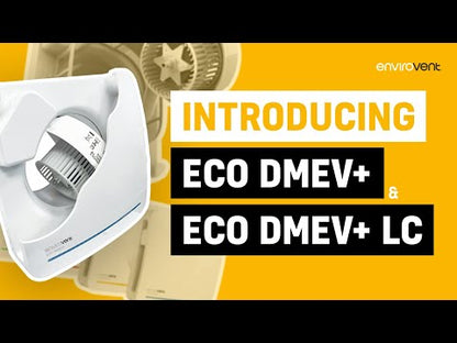 Envirovent ECO-DMEV+HTP-LC17V SELV Centrifugal Extractor Fan with Humidistat, Timer & Pull Cord