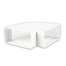 Rectangular Flat Duct 204 x 60 mm Horizontal 90 Degree Bend