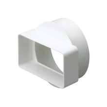 Round to Flat Duct Adapter - 100mm to 110mm x 54mm