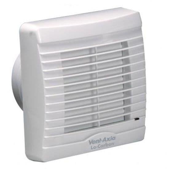 Vent Axia 459050 Lo Carbon SELV 12v VA100XT Extractor Fan with Timer & Shutters